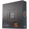 High-resolution image of the AMD Ryzen 5 7600X processor, featuring the CPU chip with branding and packaging, highlighting its 6-core, 12-thread architecture and AM5 socket compatibility.