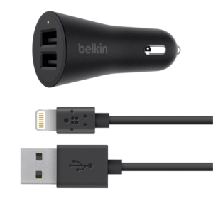 BELKIN 2 PORT CAR CHARGER CABLE