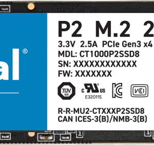 Crucial 1TB P2 M.2 NVME SSD