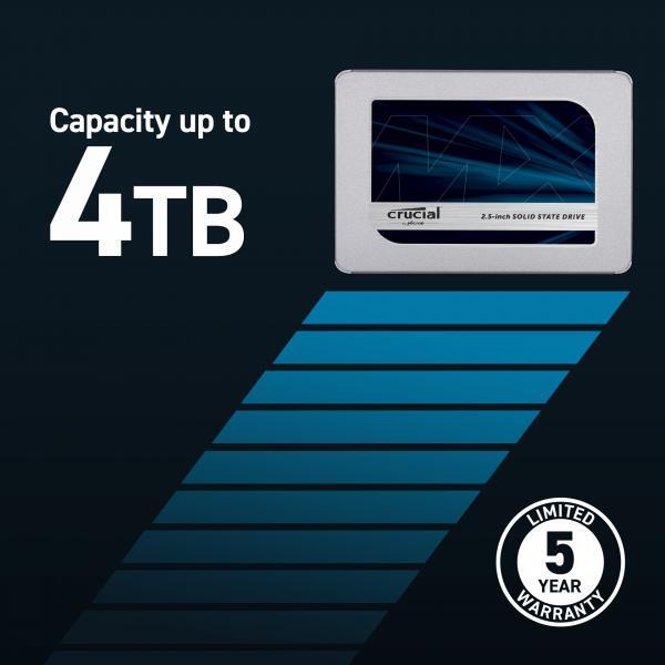 Crucial MX500 SSD 4TB 2.5"
