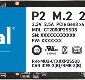 Crucial NVME SSD 2TB