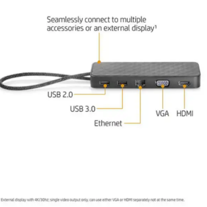 HP LAN HDMI VGA USB-C Mini Dock