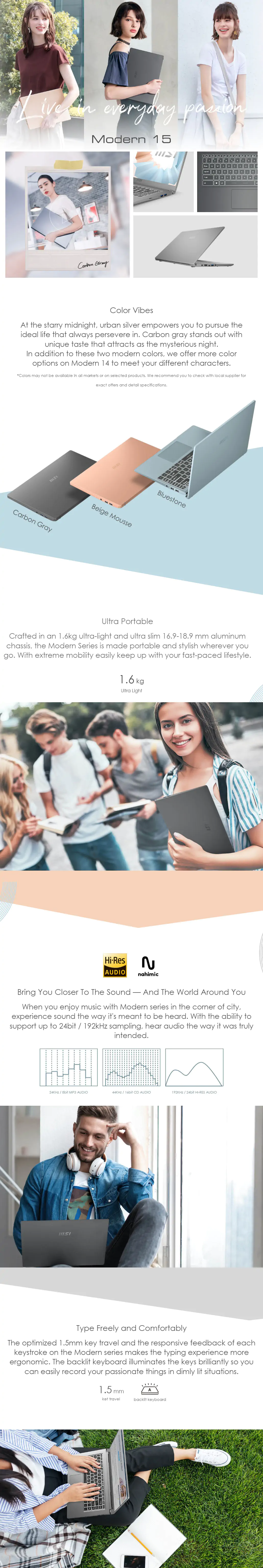 MSI MODERN Notebook i5 W11