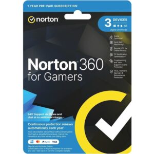 Norton 360 for Gamers 3 Devices 1 Year Lic Key