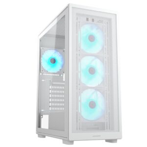 Cougar MX220 RGB (WHITE) Case 4x ARGB Fans USB-C
