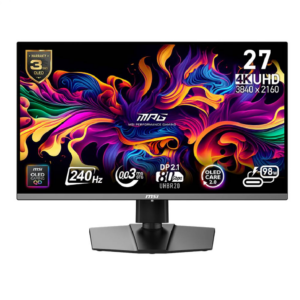 MSI MPG 272URX QD-OLED 27" 4K 240Hz 0.03ms QD-OLED Type-C 90W Gaming Monitor
