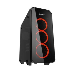 Cougar Puritas Glass Gaming case 3x Vortex Red LED Fans