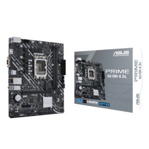 Asus PRIME H610M-K D4 12th Gen mATX motherboard (Open box)