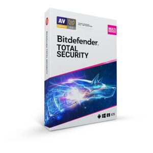 Bitdefender Total Security + VPN (5 devices, 1 year) Lic Key